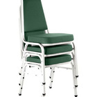 Kit Com 3 Cadeiras Empilháveis Linha Hotel Plus Verde