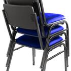 Kit Com 3 Cadeiras Para Auditórios Linha Hotel Smart Azul