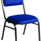 Kit Com 3 Cadeiras Para Auditórios Linha Hotel Smart Azul