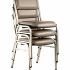 Kit Com 3 Cadeiras Para Auditórios Linha Hotel Smart Bege