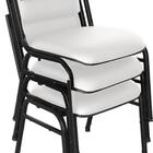 Kit Com 3 Cadeiras Para Auditórios Linha Hotel Smart Branco