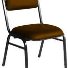 Kit Com 3 Cadeiras Para Auditórios Linha Hotel Smart Marrom