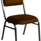 Kit Com 3 Cadeiras Para Auditórios Linha Hotel Smart Marrom