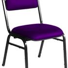 Kit Com 3 Cadeiras Para Auditórios Linha Hotel Smart Roxo