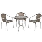 Kit Com 3 Cadeiras Toquio 1 Mesa Alta Toquio Para Área Extern