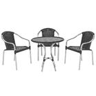 Kit Com 3 Cadeiras Toquio 1 Mesa Alta Toquio Para Área Extern