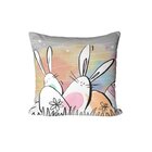 Kit Com 3 Capas Para Almofadas Decorativas Feliz Páscoa