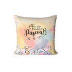Kit Com 3 Capas Para Almofadas Decorativas Feliz Páscoa