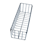 Kit Com 3 Cestos Aramado De Parede Lavanderia Cozinha N3 Crom