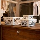 Kit Com 3 Cestos Organizadores Com Tampa Uz-k004 Uz Utilidade