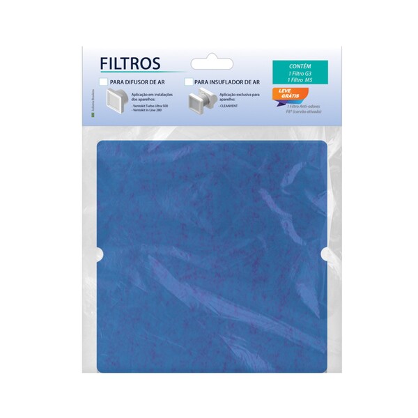 Kit com 3 Filtros para Cleanvent Westaflex