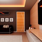 Kit Com 3 Folhas De Porta Madeira Decorada 210x70cm Espessura