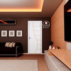 Kit Com 3 Folhas De Porta Madeira Decorada 210x70cm Espessura