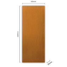 Kit Com 3 Folhas De Porta Madeira Lisa 210x62cm Espessura 3,5