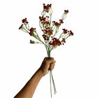 Kit Com 3 Galhos De Mosquitinho Vermelho Artificial Para Tran