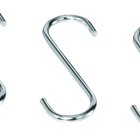 Kit Com 3 Ganchos Avulsos Cromado - Cód 04772