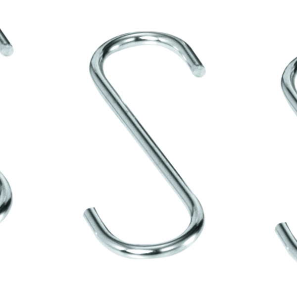 Kit Com 3 Ganchos Avulsos Cromado - Cód 04772