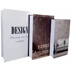 Kit Com 3 Livros Decorativos Home Imitação Livros Para Decora