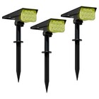 Kit Com 3 Luminária Spot Solar Espeto De Jardim Potente 12h R