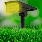 Kit Com 3 Luminária Spot Solar Espeto De Jardim Potente 12h R