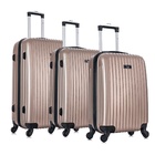 Kit Com 3 Malas Macaíba (p/m/g) Champanhe