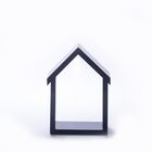 Kit Com 3 Nichos Decorativos Tipo Casinha Em Mdf  Trio Cor Ci