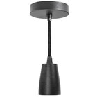 Kit com 3 Pendentes Metal Maciço Cabo Encapado Vintage E27 Pr