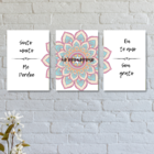 Kit Com 3 Placas Decorativas Ho'oponopono