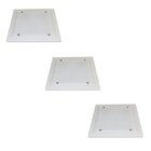 Kit com 3 Plafons de Sobrepor Vidro Jateado (2*E27 Cada) 30x3