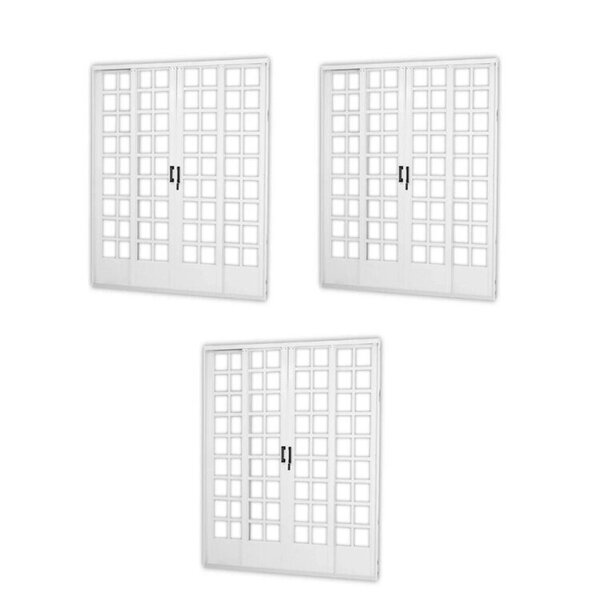 Kit Com 3 Portas De Aço De Correr 215x200cm Minas Sul Mgm Bra