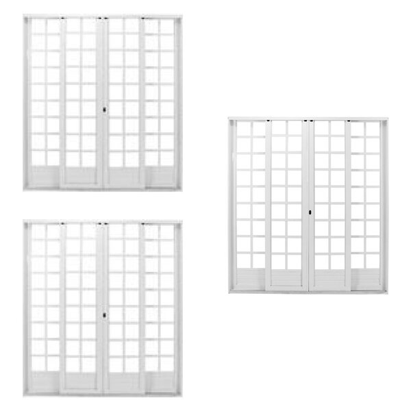Kit Com 3 Portas De Aço De Correr 215x200cm Minas Sul Mgm Bra