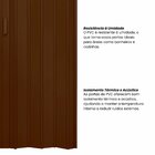 Kit Com 3 Portas Sanfonada De Pvc 210x105cm Bariri Coffe
