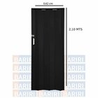 Kit Com 3 Portas Sanfonada De Pvc 210x62cm Bariri Preto Absol