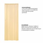 Kit Com 3 Portas Sanfonada De Pvc 210x94cm Bariri Amarelo