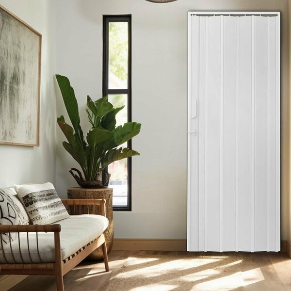 Kit Com 3 Portas Sanfonadas De Pvc 210x135cm Gelo