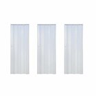 Kit Com 3 Portas Sanfonadas De Pvc 210x135cm Gelo