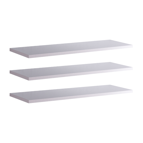 Kit Com 3 Prateleiras 60 X 10cm Suporte Invisivel Cor Branco
