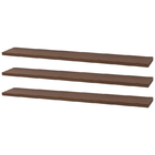 Kit Com 3 Prateleiras 60 X 10cm Suporte Invisivel Cor Nogal M