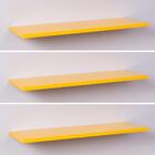 Kit Com 3 Prateleiras Amarelas 40x20cm Sup Invisível