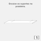 Kit Com 3 Prateleiras Amarelas 40x20cm Sup Invisível