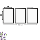 Kit Com 3 Quadros Decorativos Branca De Neve