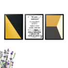 Kit Com 3 Quadros Decorativos Não Andeis Ansiosos