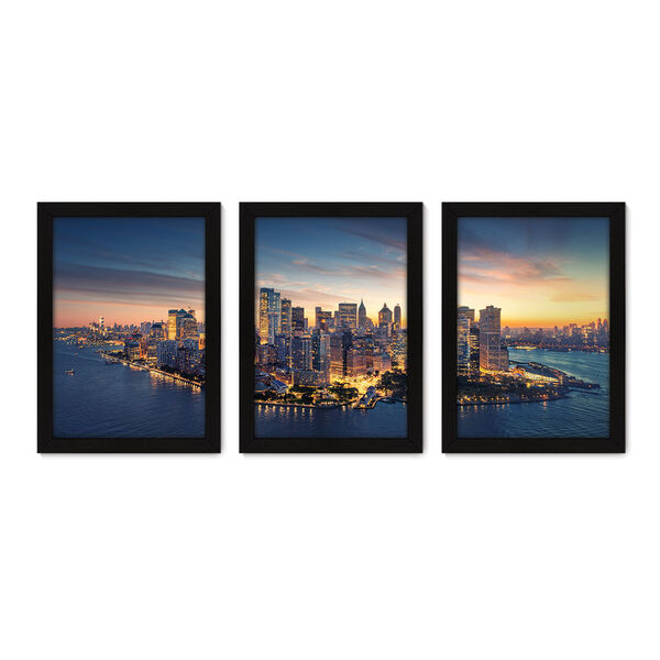 Kit Com 3 Quadros New York Ponte Cidade 191kq02p Leroy Merlin