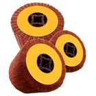 Kit Com 3 Rodas Abrasiva Para Polimento Inox - Linha Basic