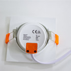 Kit com 3 Spot Embutir Direcional Super Led 5w Quadrado Branc