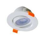 kit com 3 Spot Embutir Direcional Super Led 5w Redondo Branco