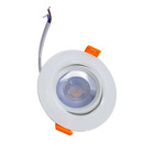 kit com 3 Spot Embutir Direcional Super Led 5w Redondo Branco