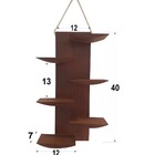 Kit Com 3 Suportes De Parede Para Suculentas Ou Mini Cactus M