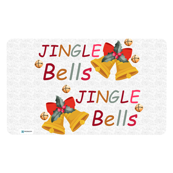 Kit Com 3 Tapetes De Cozinha Natal Jingle Bells