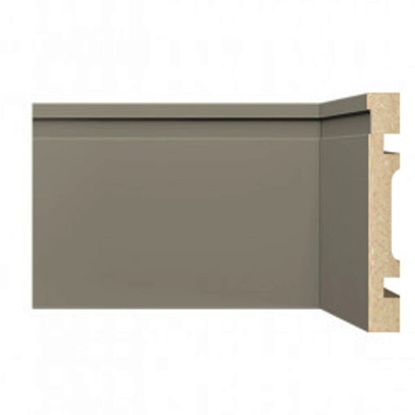 Kit Com 40 Barras Rodapé De Mdf 10cmx15mmx2,40m Com Friso 100